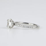 Grace 1.01ct Oval Diamond Band Engagement Ring
