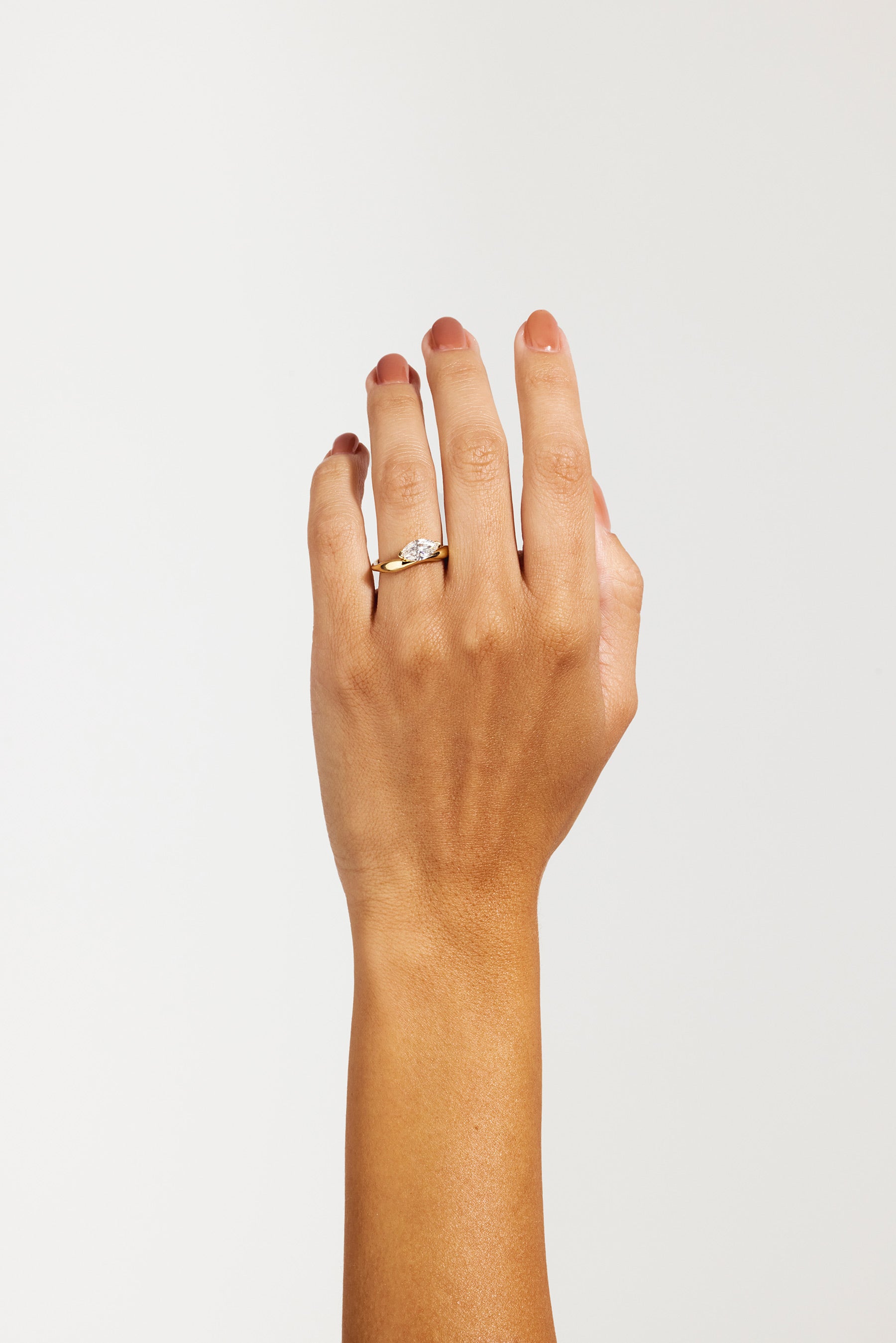 Lola 1.04ct East West Marquise Solitaire Engagement Ring