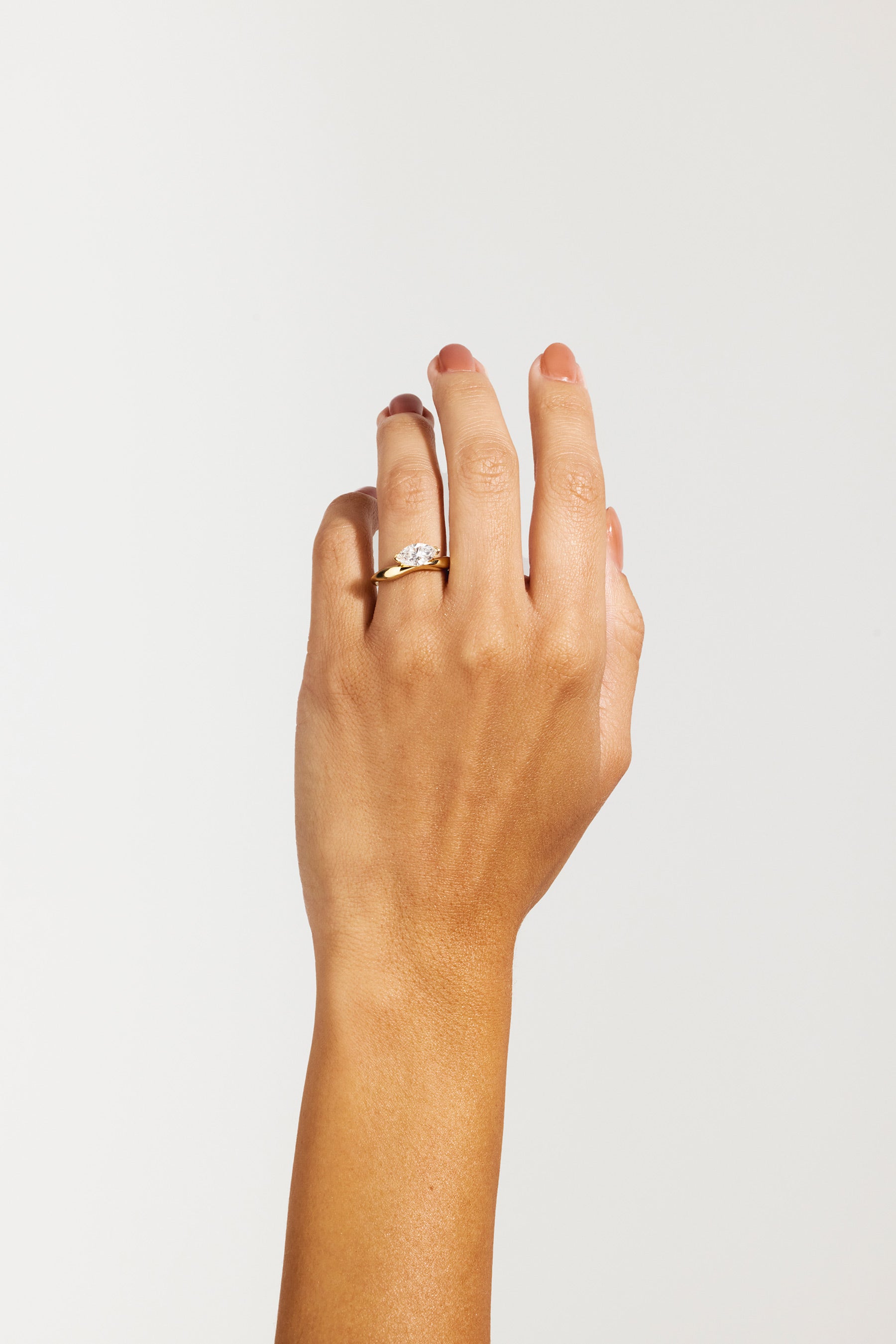 Lola 1.04ct East West Marquise Solitaire Engagement Ring
