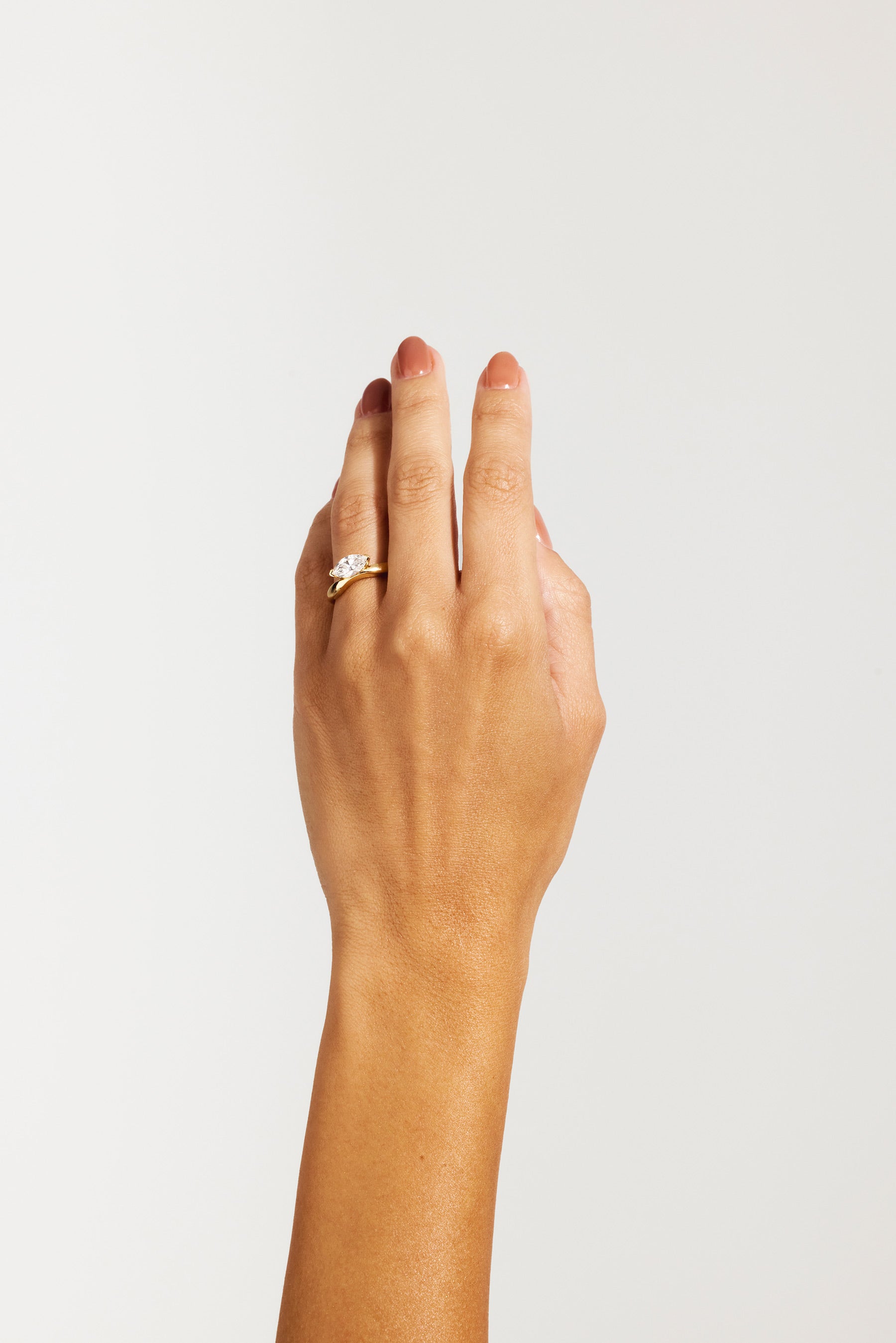 Lola 1.04ct East West Marquise Solitaire Engagement Ring