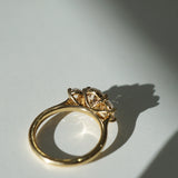 Stella 2.44ct Oval Diamond Trilogy Engagement Ring