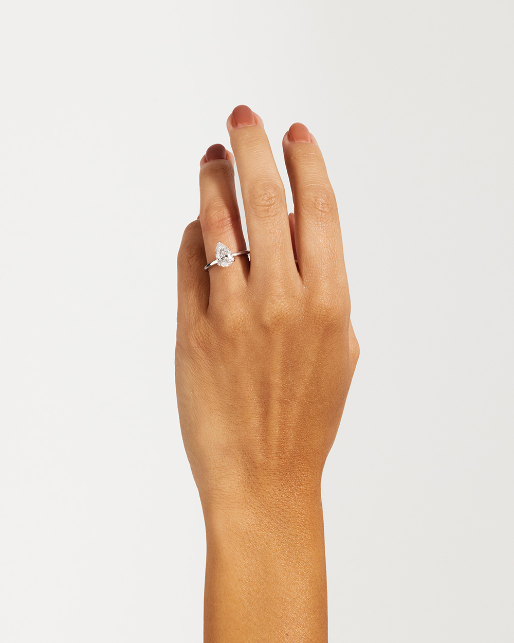 Erin 2.00ct Pear Diamond Solitaire Engagement Ring