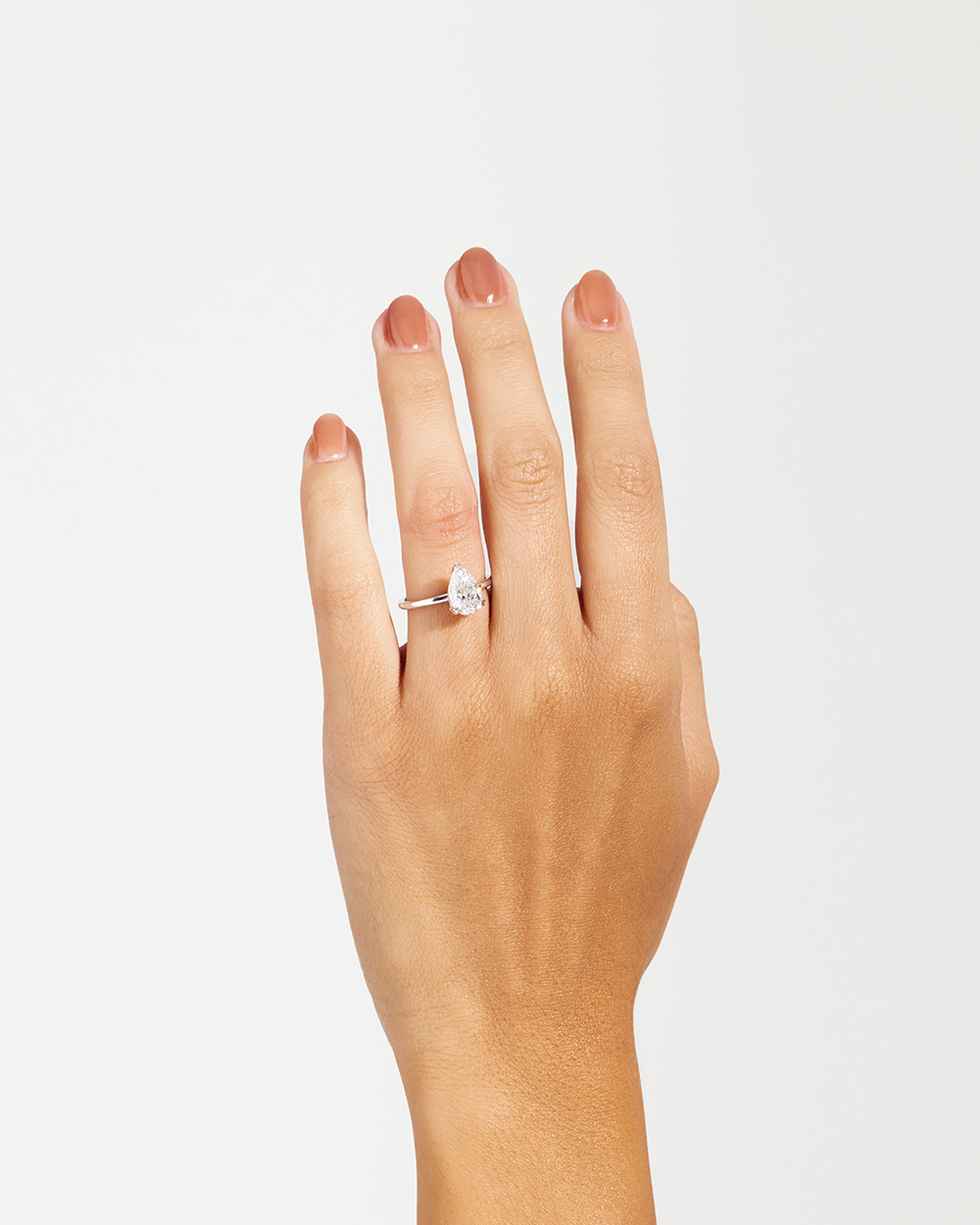 Erin 2.00ct Pear Diamond Solitaire Engagement Ring