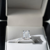Tayla 2.19ct Emerald Diamond Hidden Halo Engagement Ring