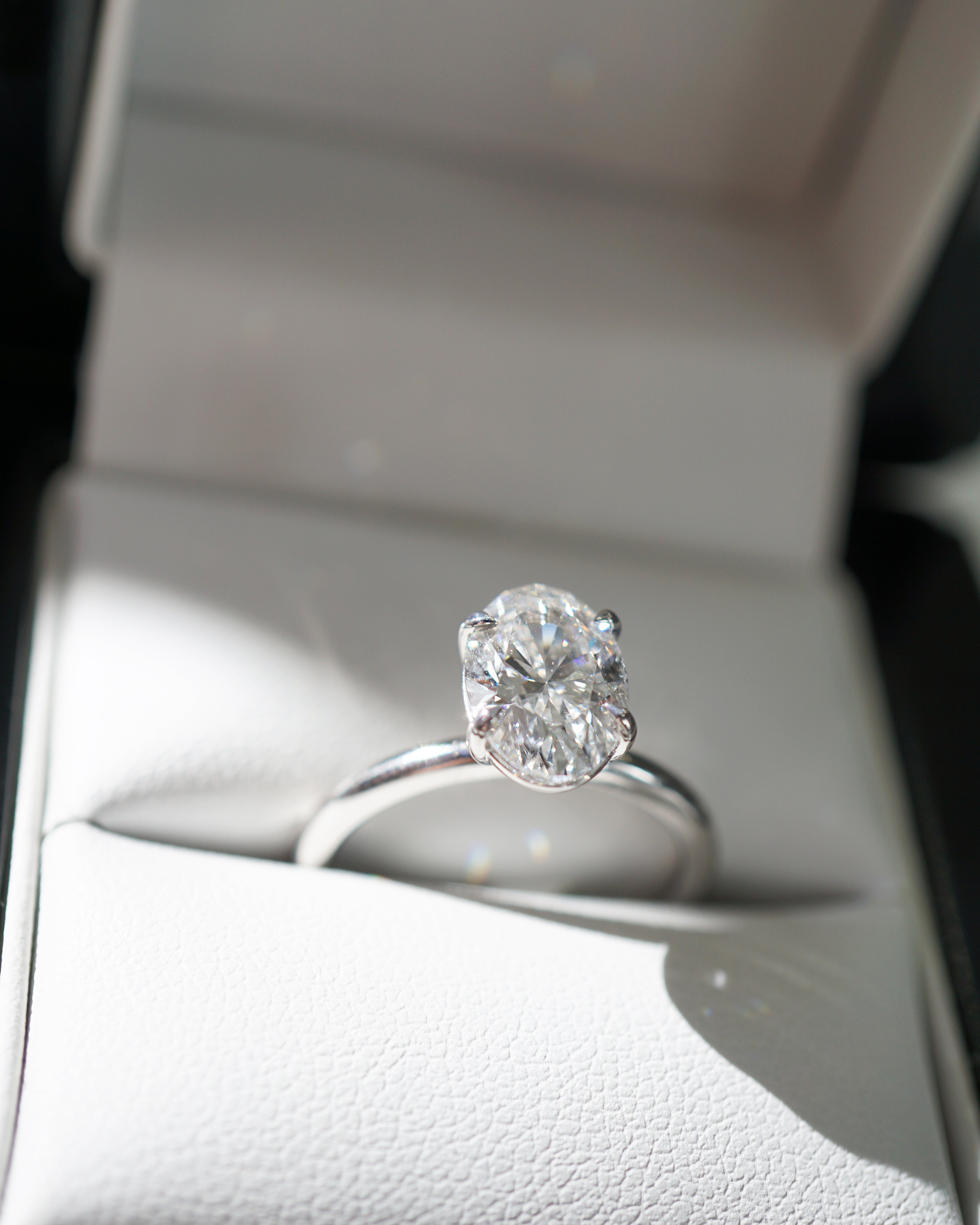 Grace 2.02ct Oval Diamond Solitaire Engagement Ring