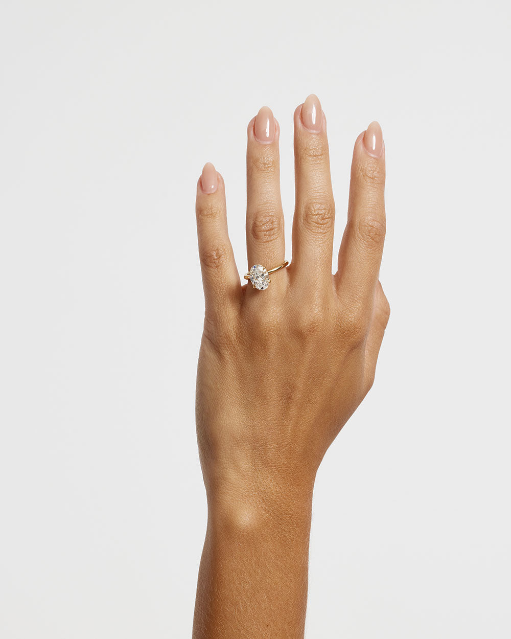 Grace 3.05ct Oval Diamond Solitaire Engagement Ring