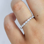 Eloise Round and Marquise Diamond Band White Gold