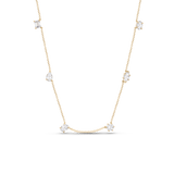 Multicut Diamond Charm Necklace