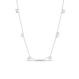 Multicut Diamond Charm Necklace