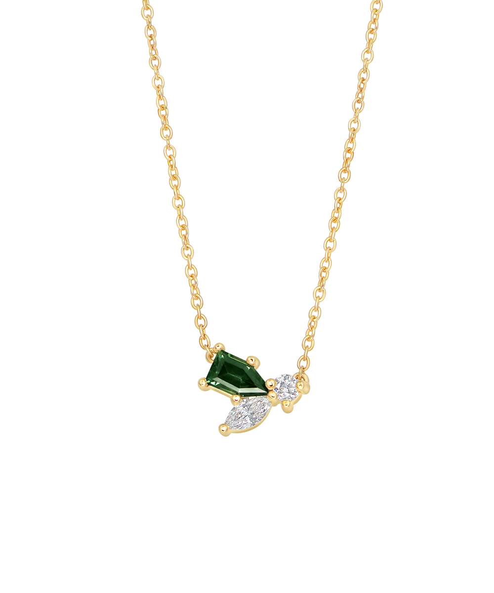 Aster Cluster Parti Sapphire Necklace