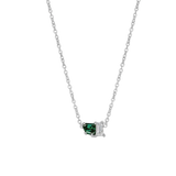 Elara Parti Sapphire Toi et Moi Necklace