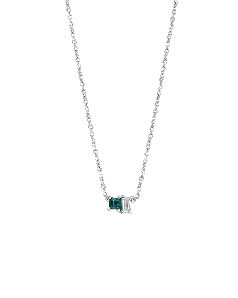 Fleur Toi et Moi Parti Sapphire Necklace
