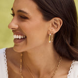 Small Paperclip Drop Earrings