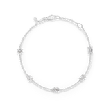 Multicut Diamond Charm Bracelet