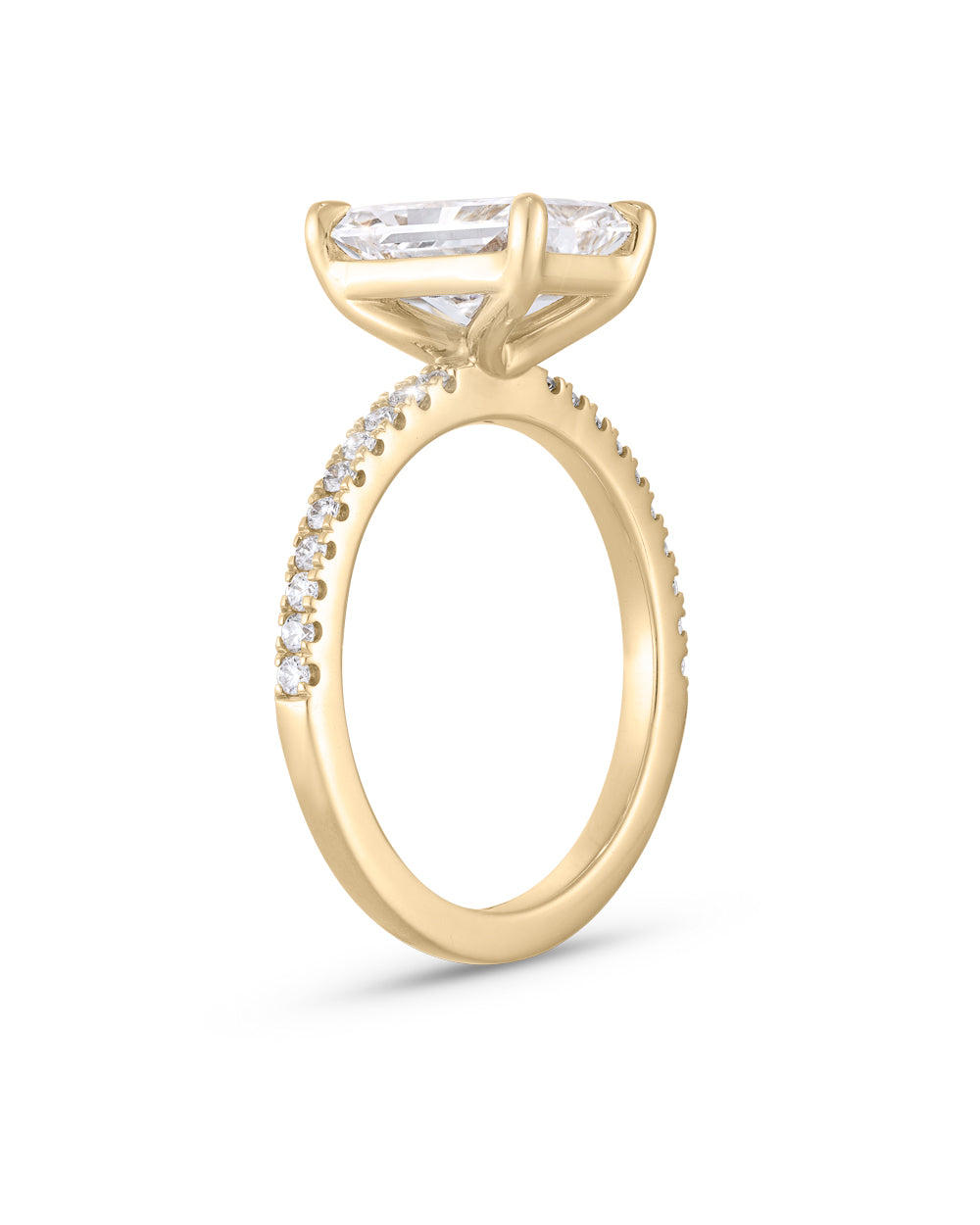 Carrie 2.53ct Radiant Cut Diamond Band Engagement Ring