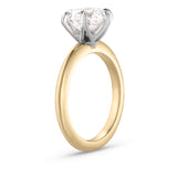 Jessica 2.52ct Two Tone Brilliant Round Solitaire Diamond Engagement Ring