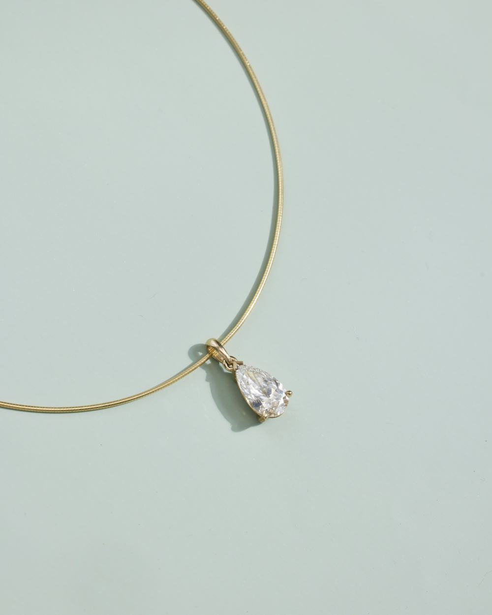 Leila Pear Diamond Necklace