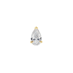Pear Diamond Earrings - Claw