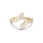 Elodie Round & Pear Bezel Wrap Ring