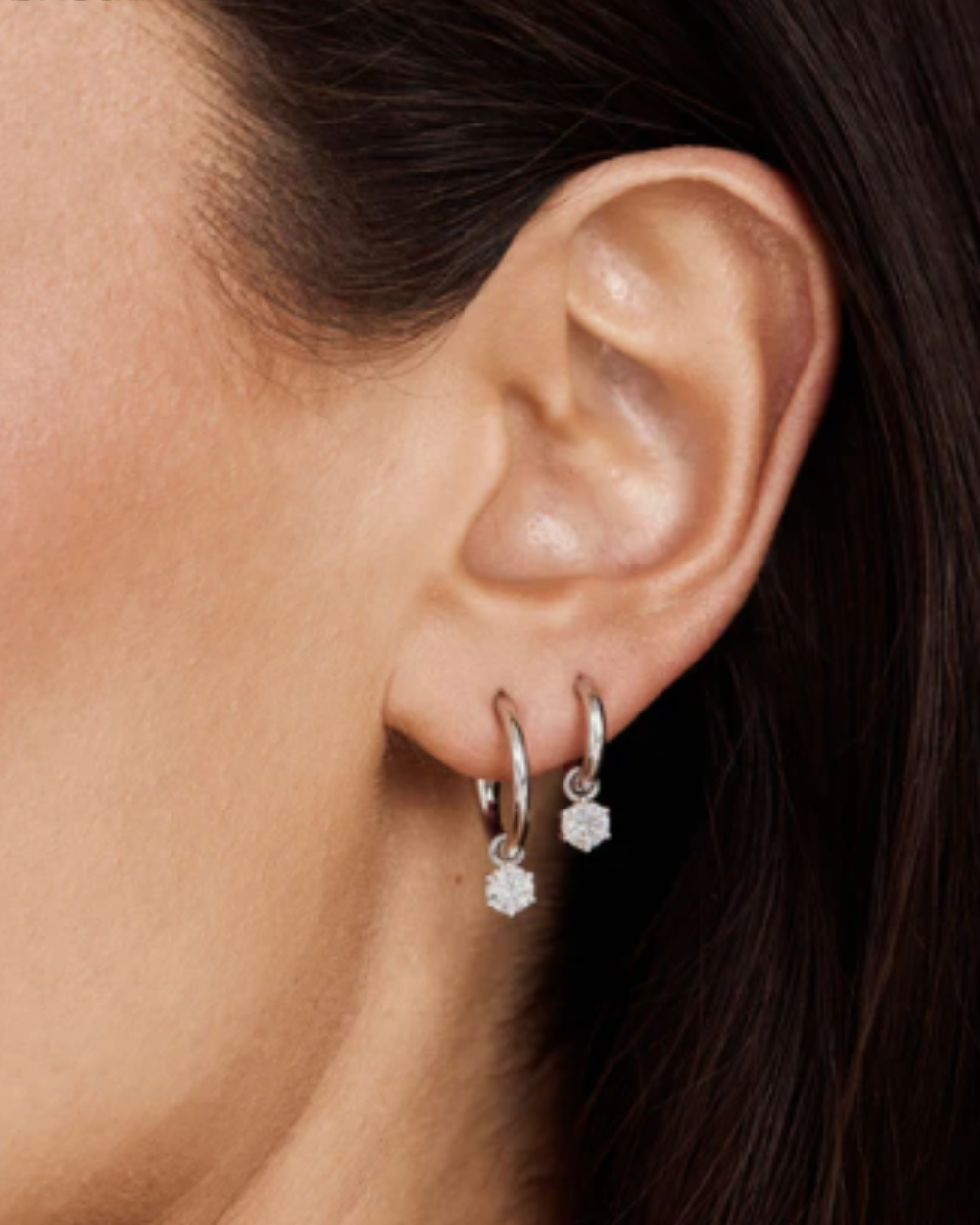 Round Diamond Charm