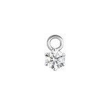 Round Diamond Charm