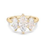 Eden 1.35ct Marquise Diamond Trilogy Ring