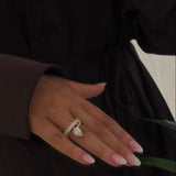 Mana Pear Diamond Engagement Ring