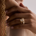 Aria 2.15ct Oval Diamond Bezel Engagement Ring