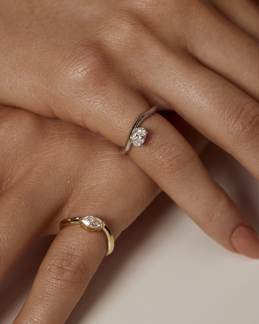 Astra Oval Pinky Ring