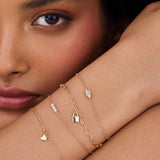 Marquise Solitaire Diamond Bracelet