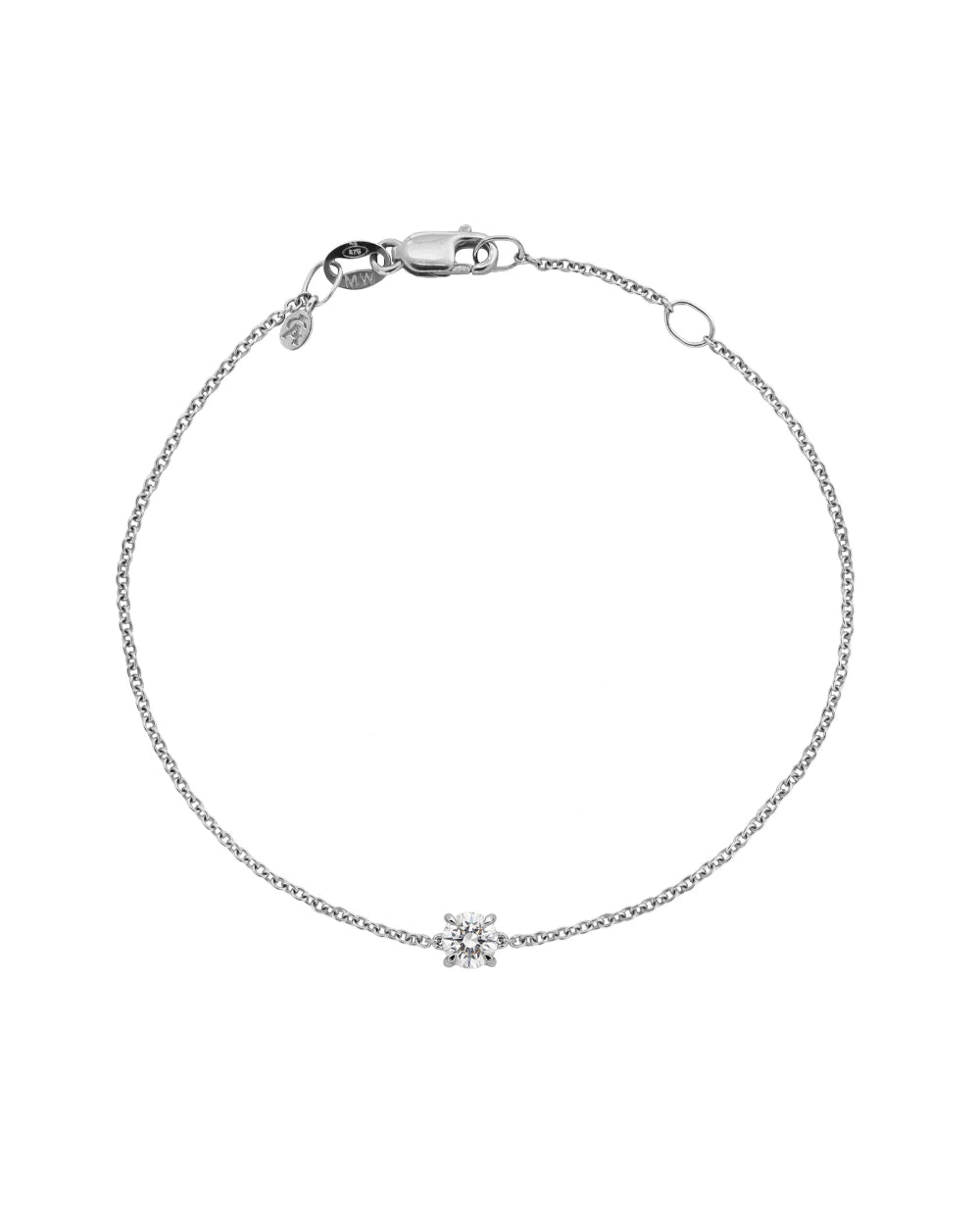 Round Solitaire Diamond Bracelet