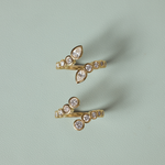 Elodie Round Bezel Wrap Ring