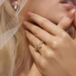 Elodie Round Bezel Wrap Ring