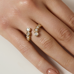 Elodie Round Bezel Wrap Ring