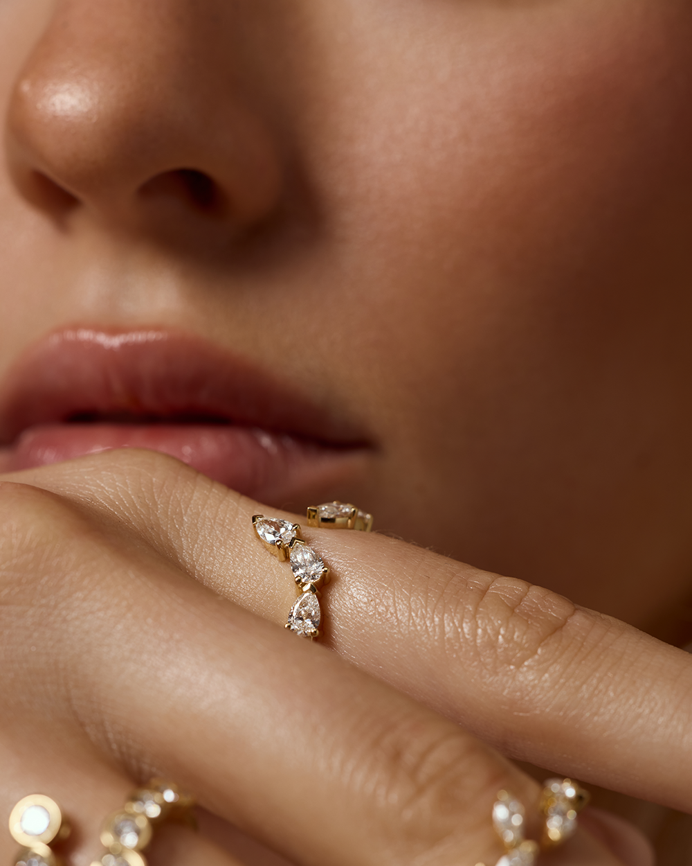 Ines Pear Diamond Wrap