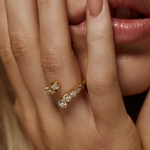 Elodie Round Bezel Wrap Ring