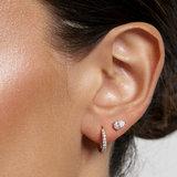 Pear Diamond Earrings - Claw