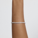 Half Bezel Tennis Bracelet 5.66ct
