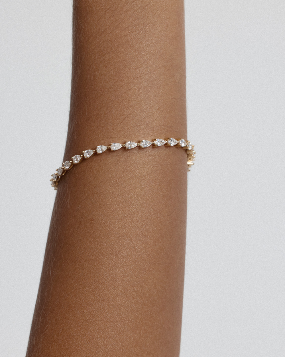 Pear Diamond Tennis Bracelet 5.81ct