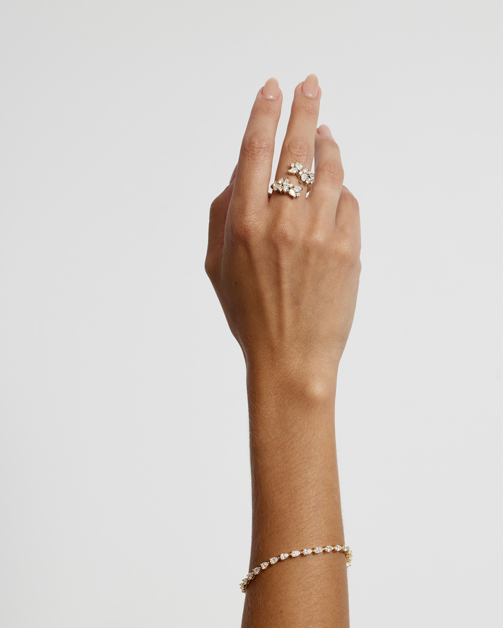 Pear Diamond Tennis Bracelet 5.81ct