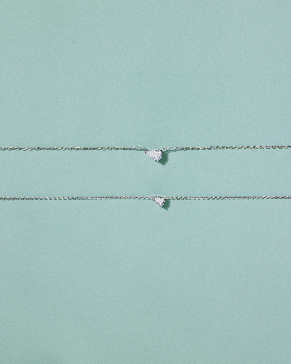Pear Solitaire Diamond Necklace