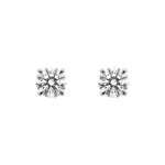 Round Diamond Earrings - Claw