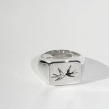 Bolt Signet Ring