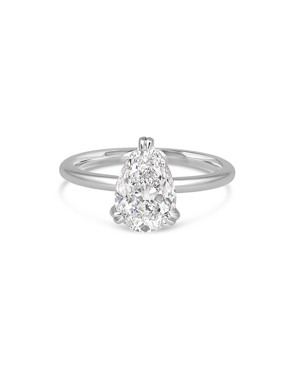 Erin 2.00ct Pear Diamond Solitaire Engagement Ring