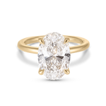Grace 4.10ct Oval Diamond Solitaire Engagement Ring