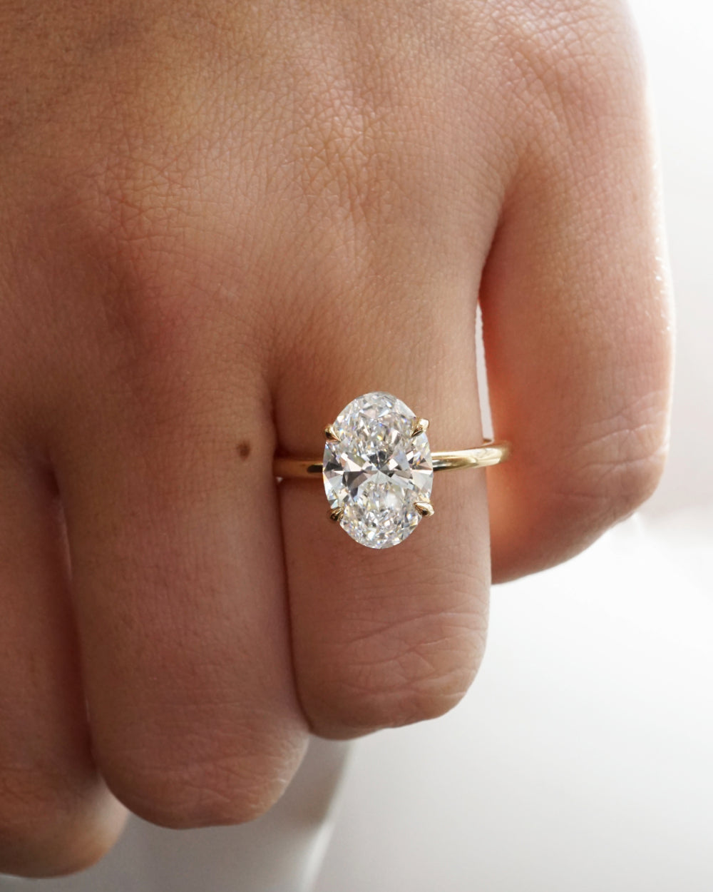 Grace 3.05ct Oval Diamond Solitaire Engagement Ring