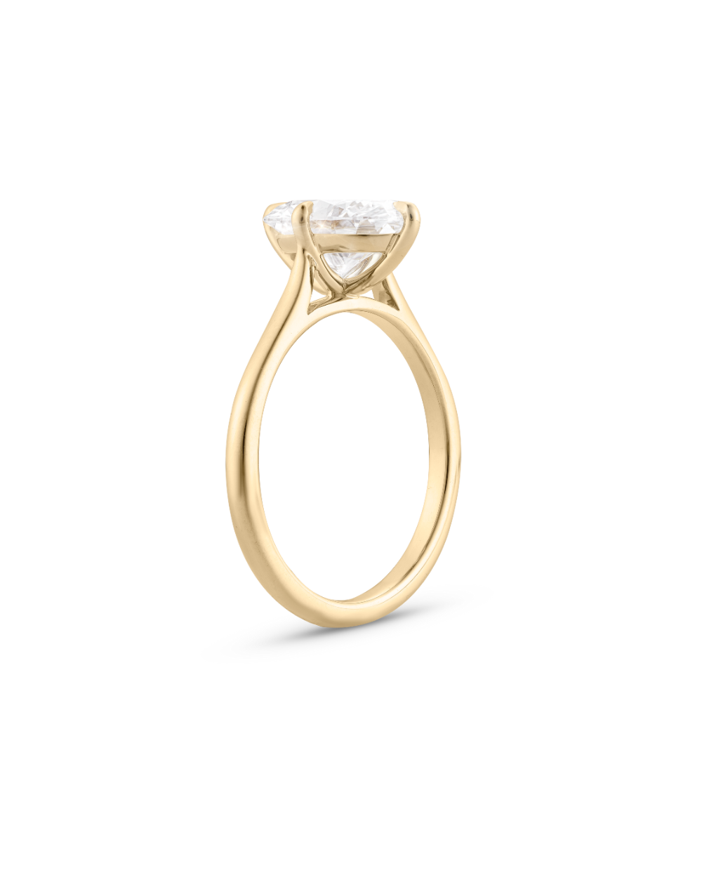 Grace 2ct Compass Set Oval Engagement Ring