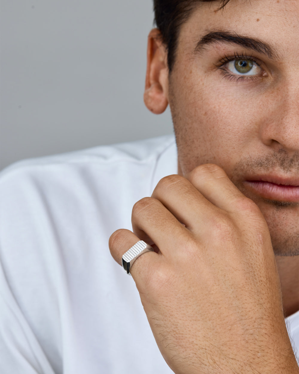 Groove Signet Ring