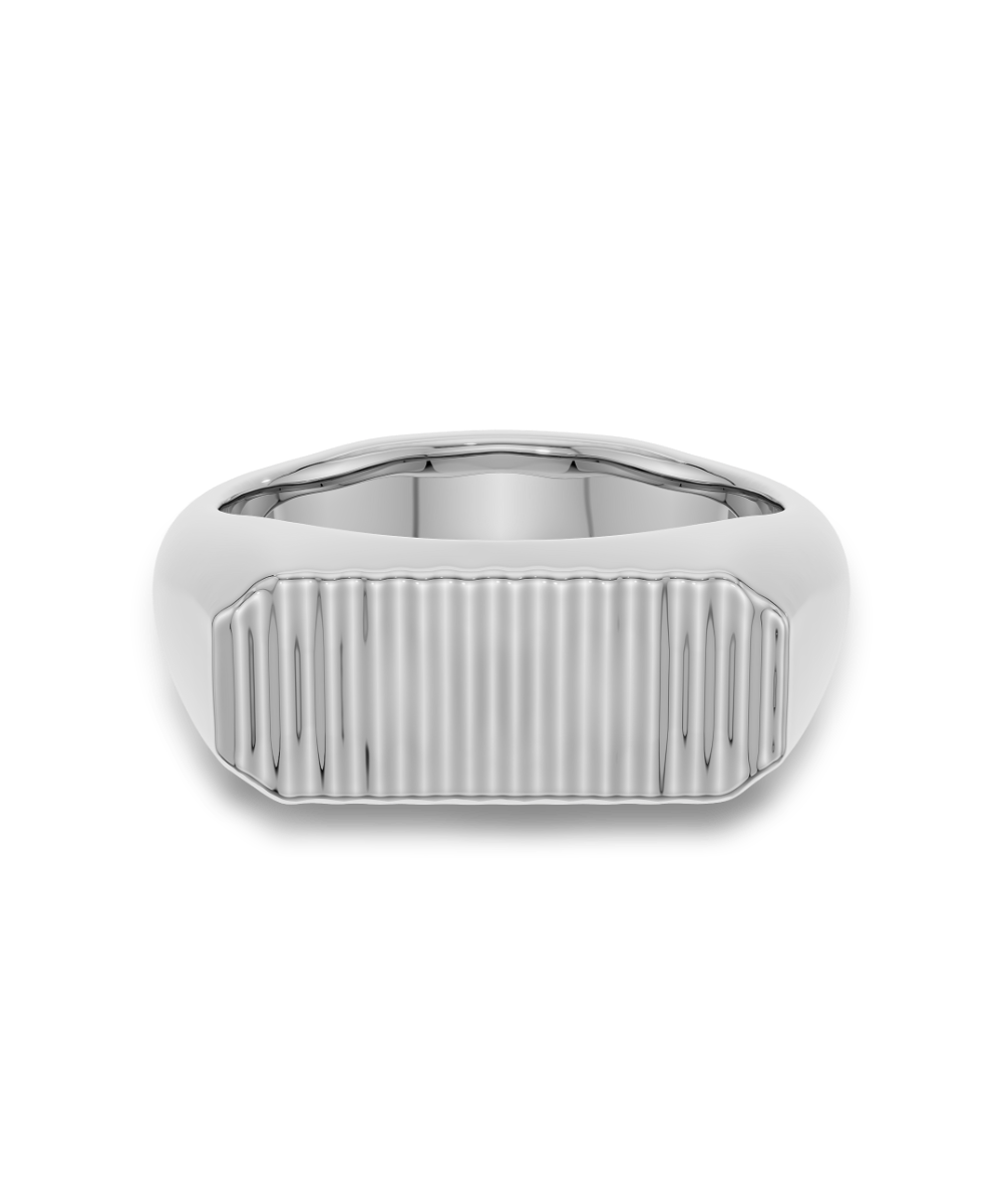 Groove Signet Ring