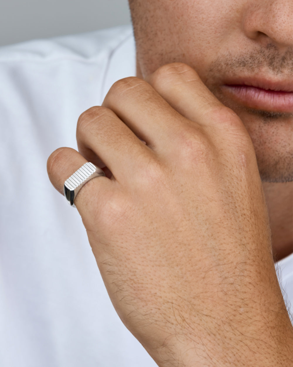 Groove Signet Ring